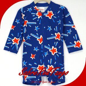 NWT Hanna Andersson Sunblock Rash Guard Swim Suit Sparkle And Shine 85 2T 2